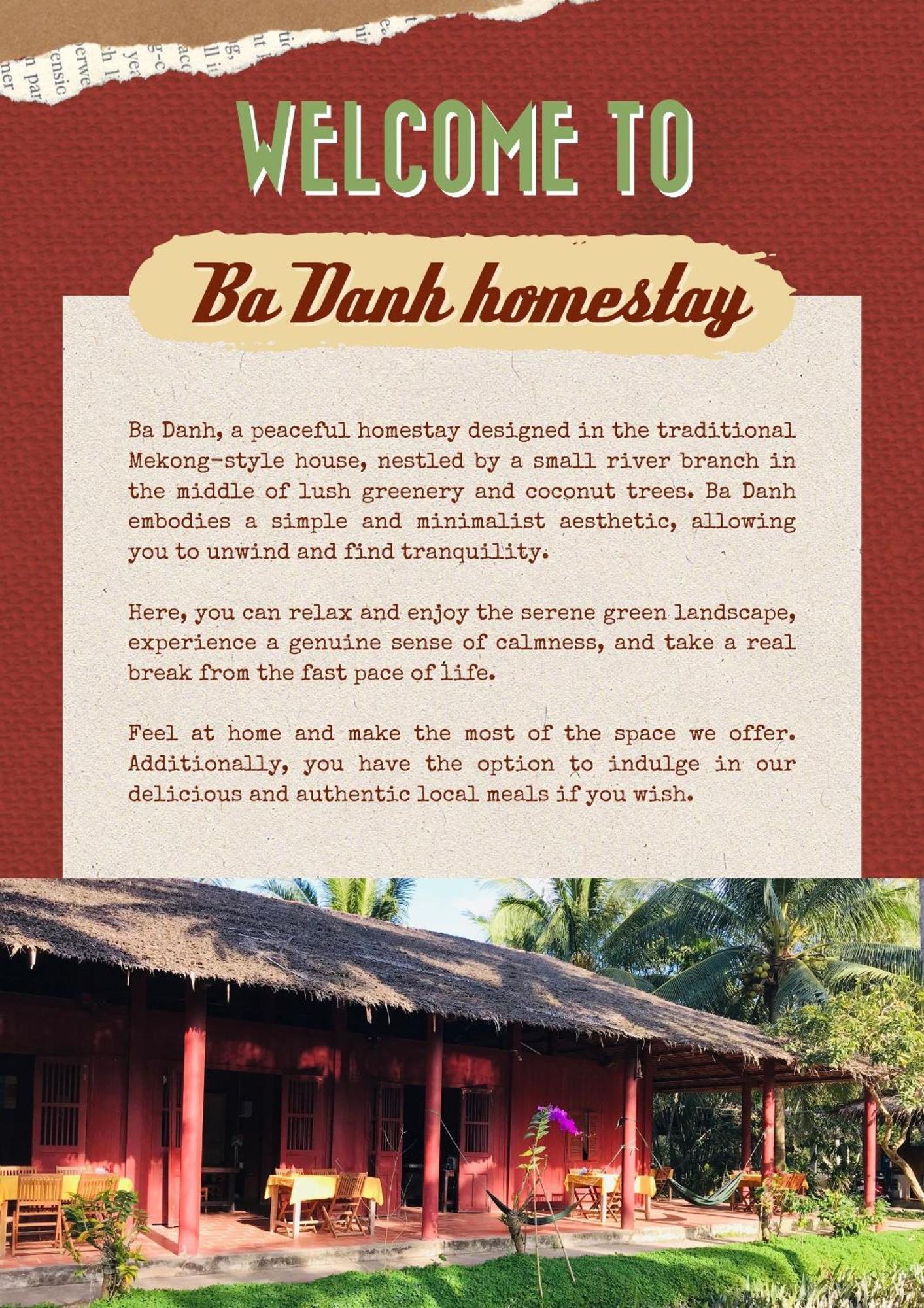 Ba Danh Homestay & Kitchen - Ben Tre Mekong 외부 사진